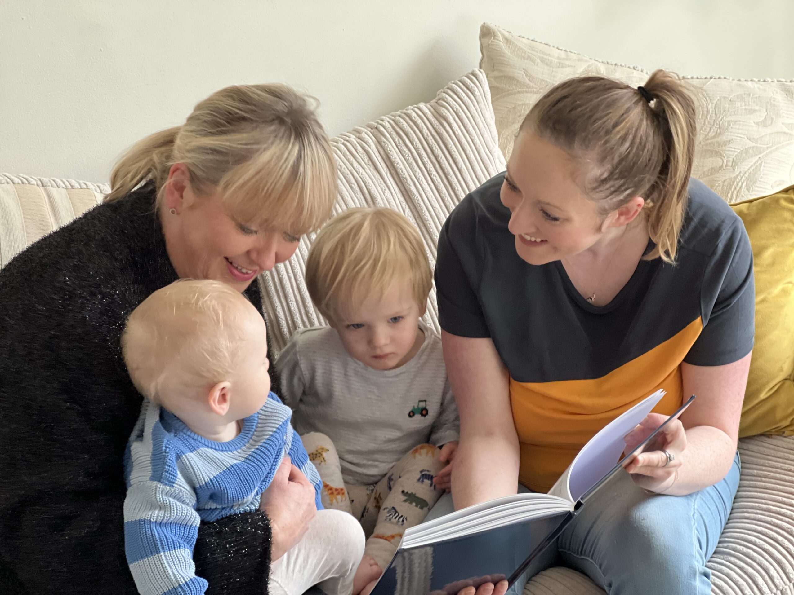 Alyson and David, founders of YourStory, a UK life story book company