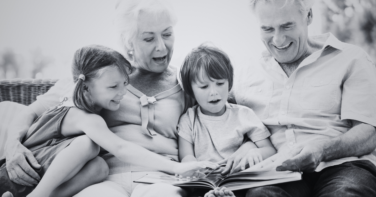 Life story book for grandparents - YourStory hardback memory book UK