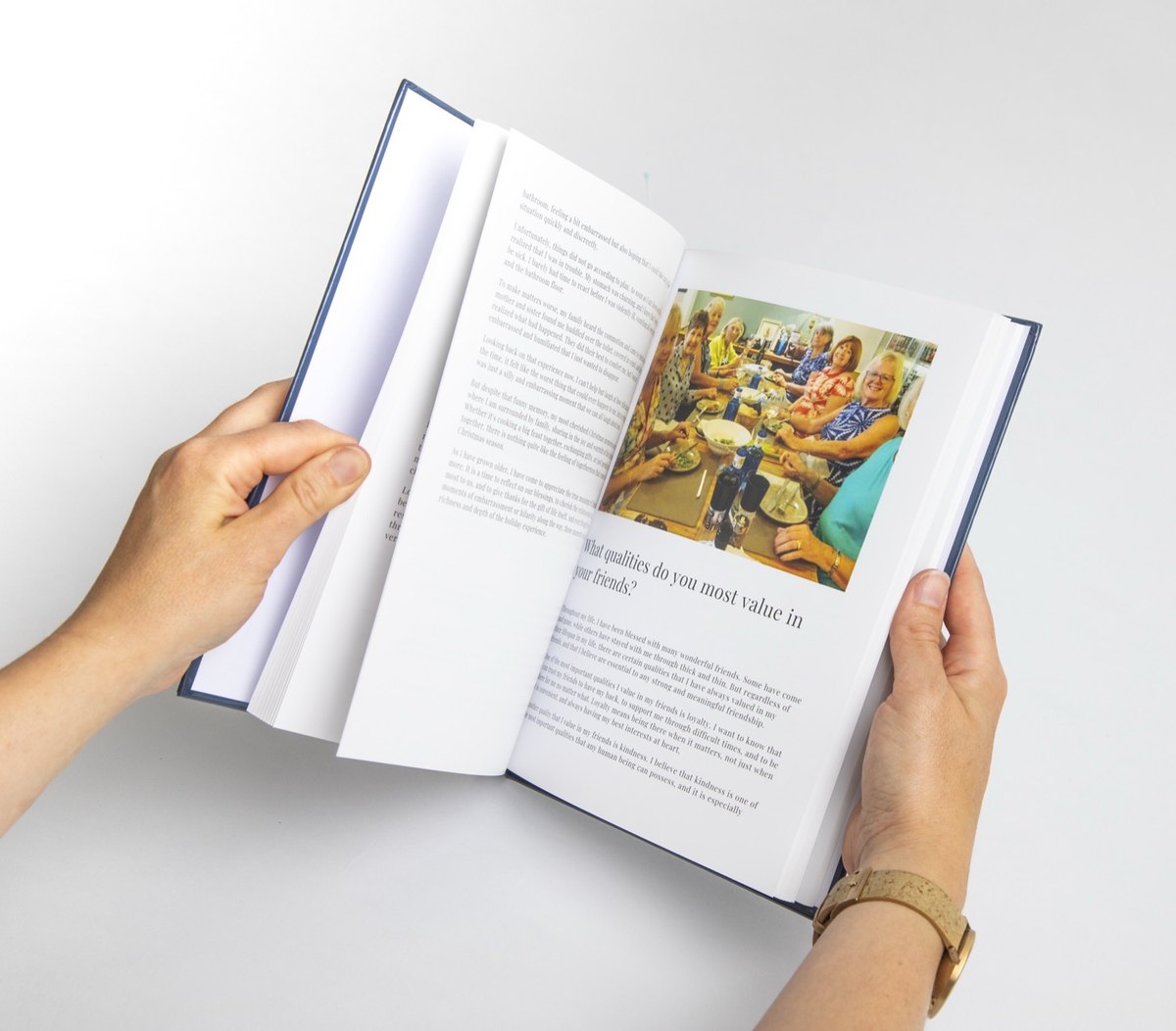 Pages from a finished YourStory life story book